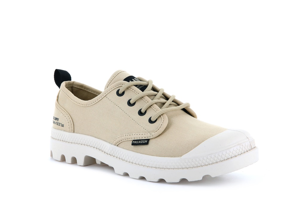 Zapatos Bajos Palladium PAMPA OXFORD HERITAGE SUPPLY Hombre Desert | Costa Rica-78953